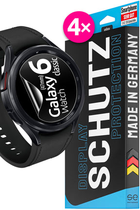 4x se® 3D Schutzfolie für die Samsung Galaxy Watch 6 Serie