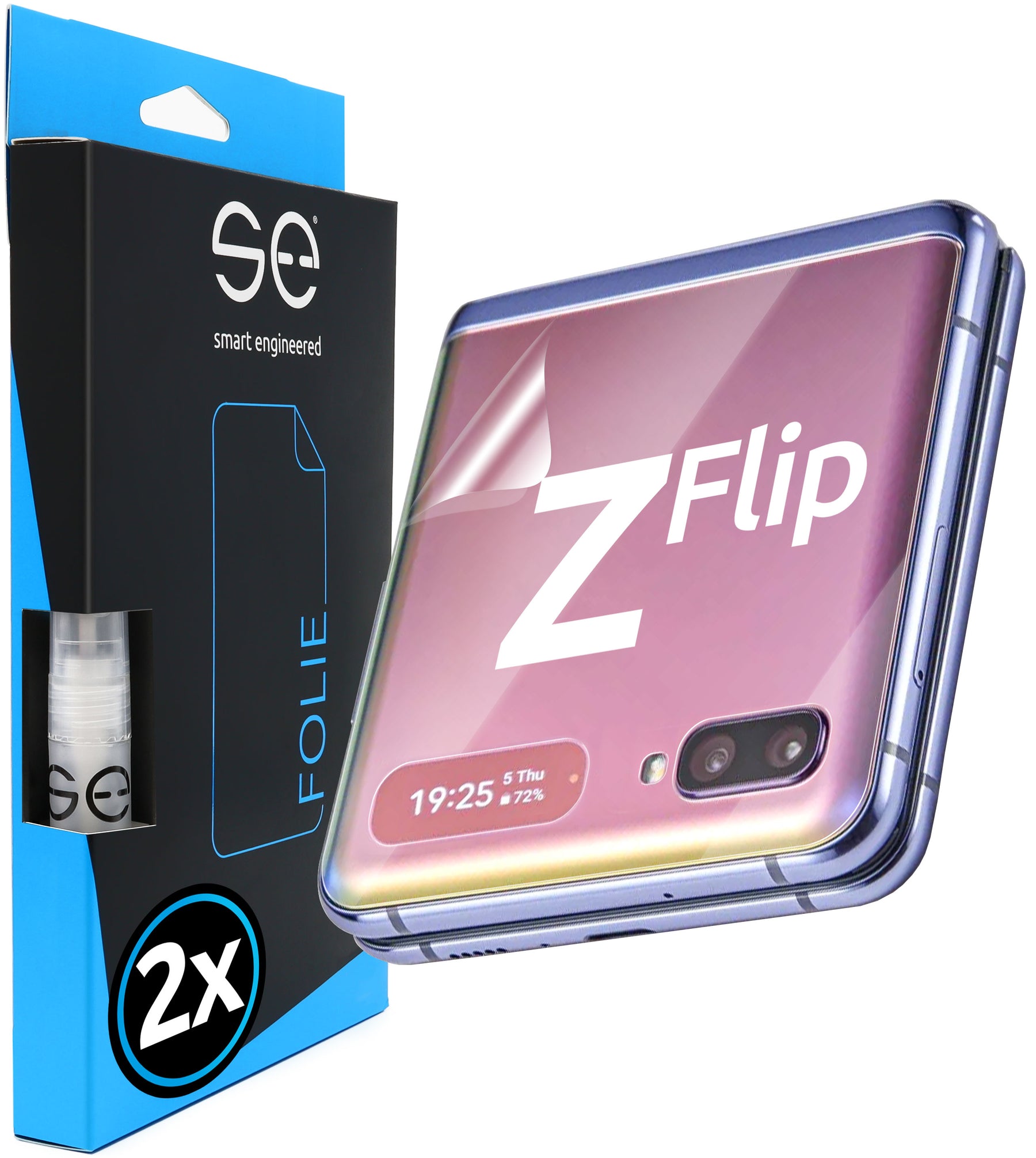 2x 3D Schutzfolie für die Samsung Galaxy Z Flip Serie (Transparent oder Matt)