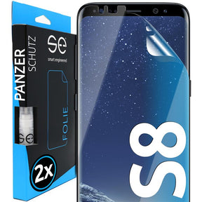 2x 3D Schutzfolie für die Samsung Galaxy S8 Serie (Transparent, Matt oder Privacy)