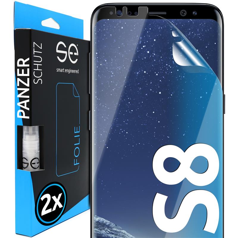 2x 3D Schutzfolie für die Samsung Galaxy S8 Serie (Transparent, Matt oder Privacy)