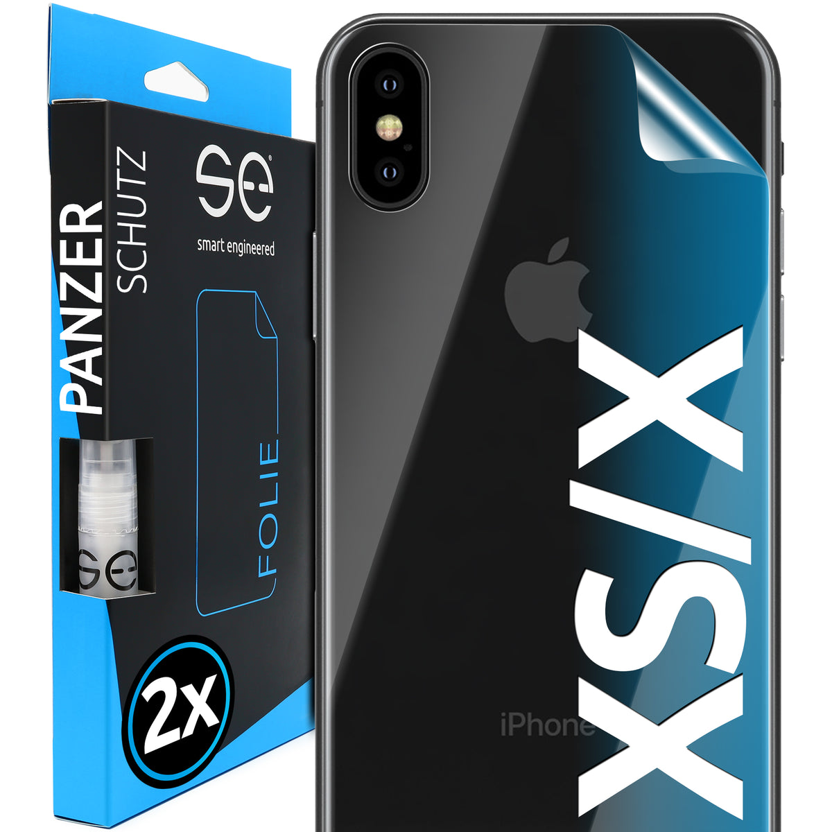 3D Schutzfolie Rückseite Apple iPhone X / XS