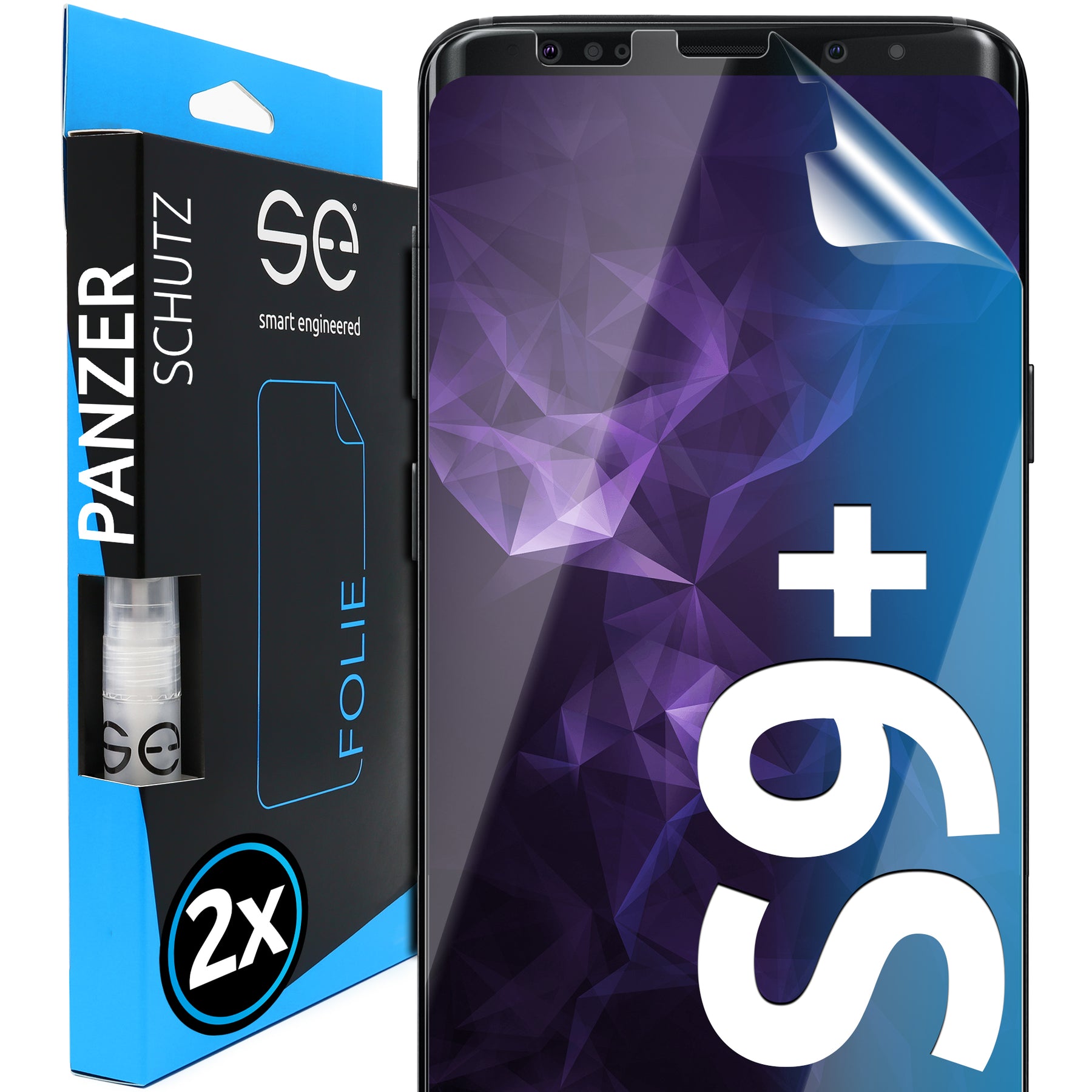 2x 3D Schutzfolie für die Samsung Galaxy S9 Serie (Transparent, Matt oder Privacy)