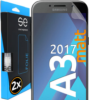 2x 3D Schutzfolie für das Samsung Galaxy A3 (2017) (Transparent, Matt oder Privacy)