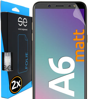 2x 3D Schutzfolie für die Samsung Galaxy A6 Serie (Transparent, Matt oder Privacy)