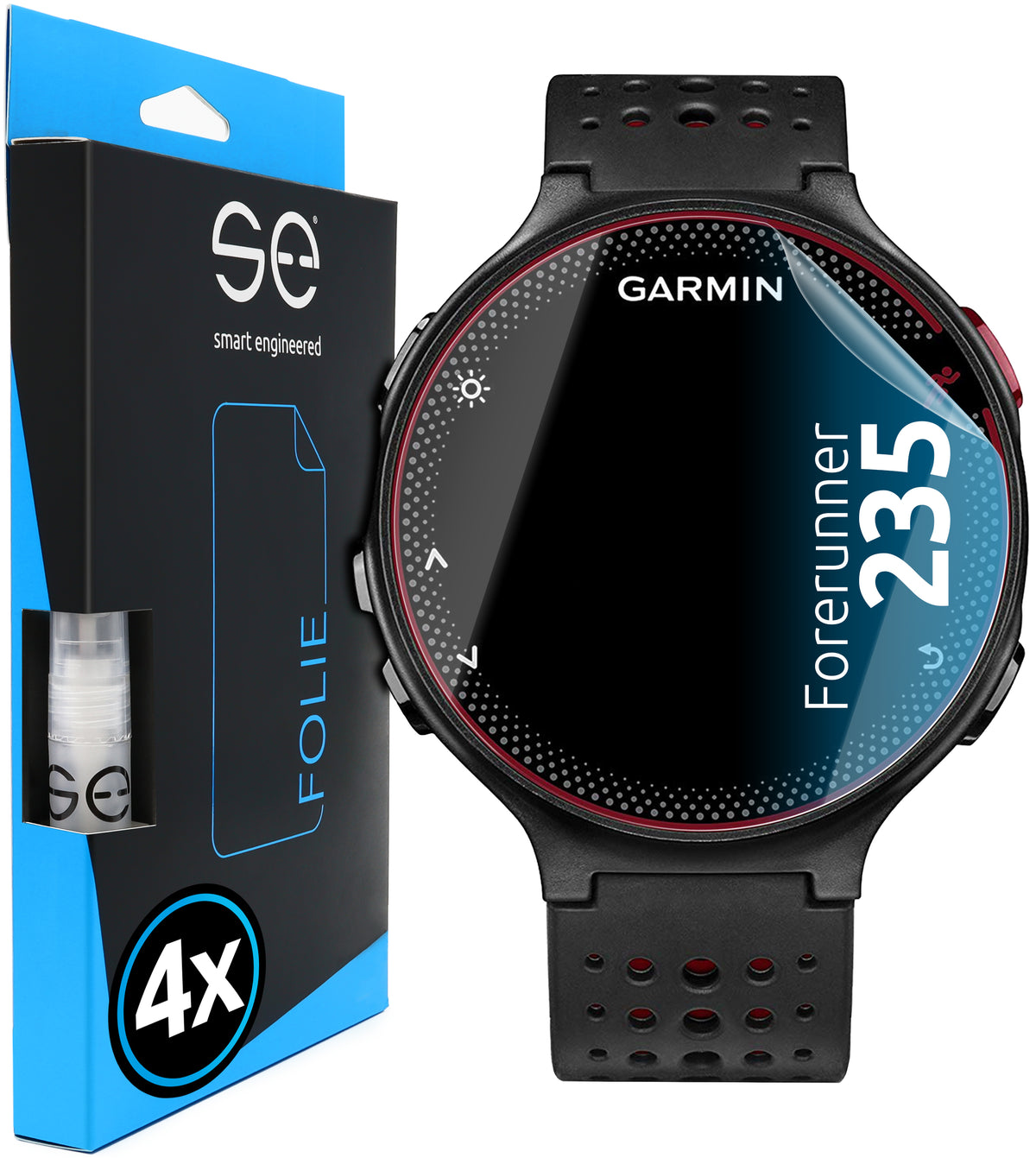 4x 3D Schutzfolie für die Garmin Forerunner Serie (Transparent oder Matt)