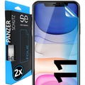2x 3D Schutzfolie für die Apple iPhone 11 Serie (Transparent, Matt & Privacy)