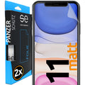 2x 3D Schutzfolie für die Apple iPhone 11 Serie (Transparent, Matt & Privacy)