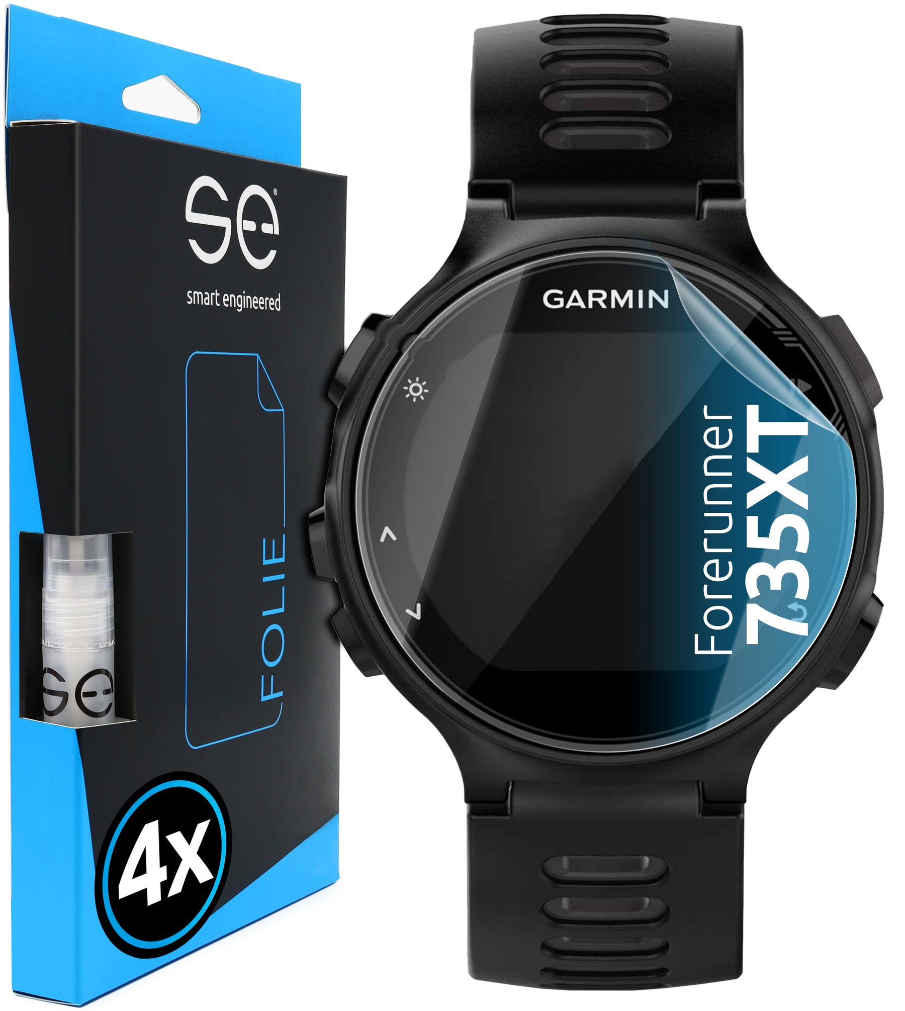 4x 3D Schutzfolie für die Garmin Forerunner Serie (Transparent oder Matt)