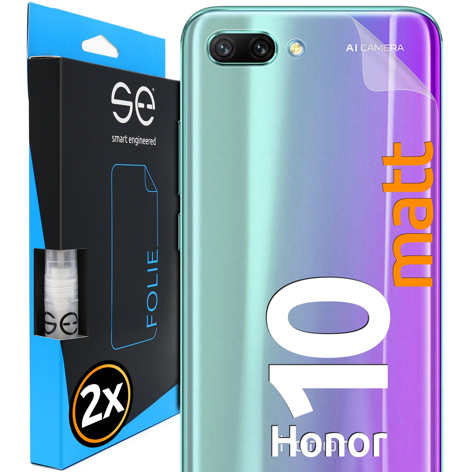 Matte Schutzfolie Rückseite Honor 10