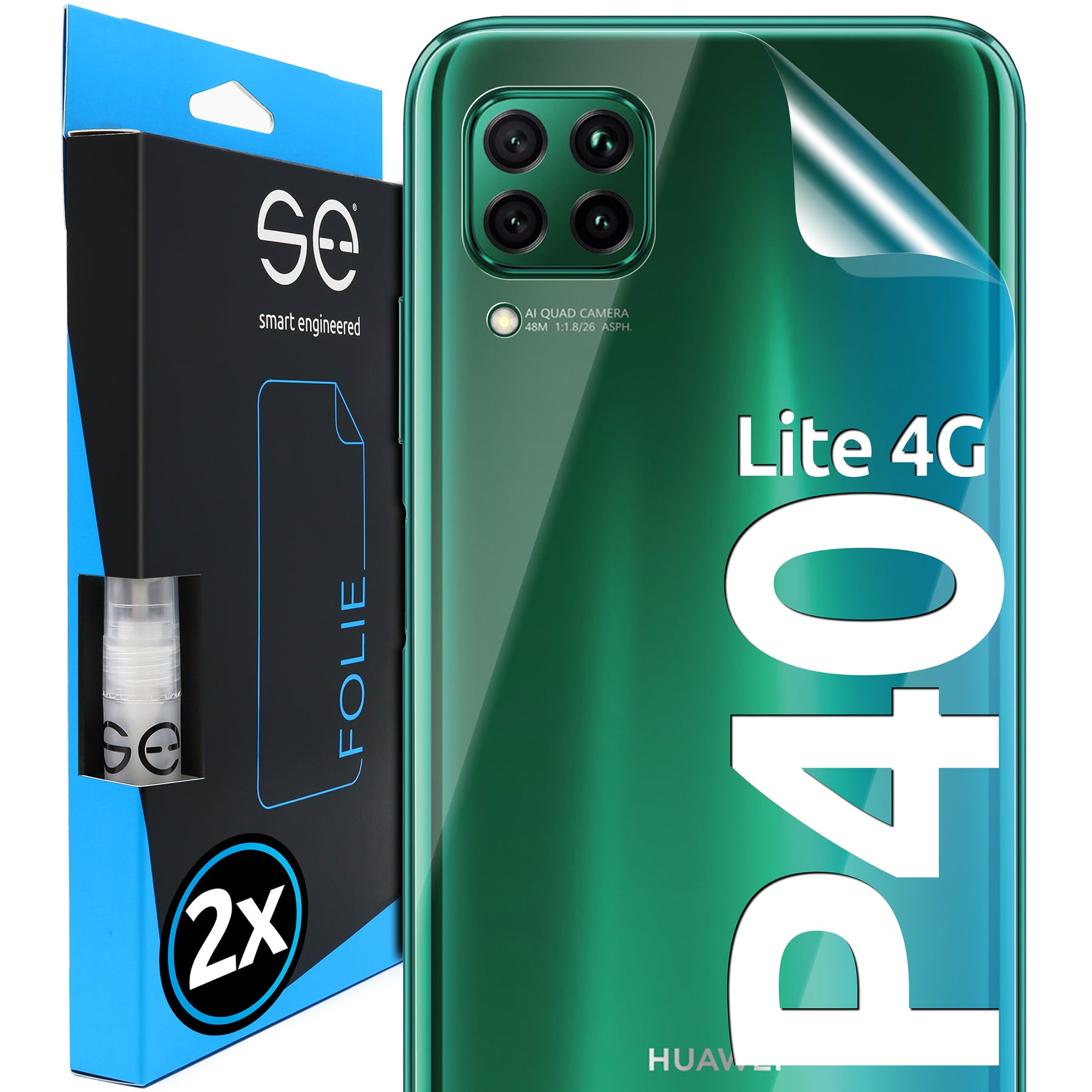 Schutzfolie Rückseite Huawei P40 Lite 4G