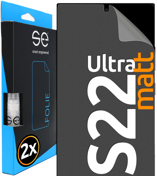 2x se® 3D Schutzfolie (entspiegelt) Samsung Galaxy S22 Ultra