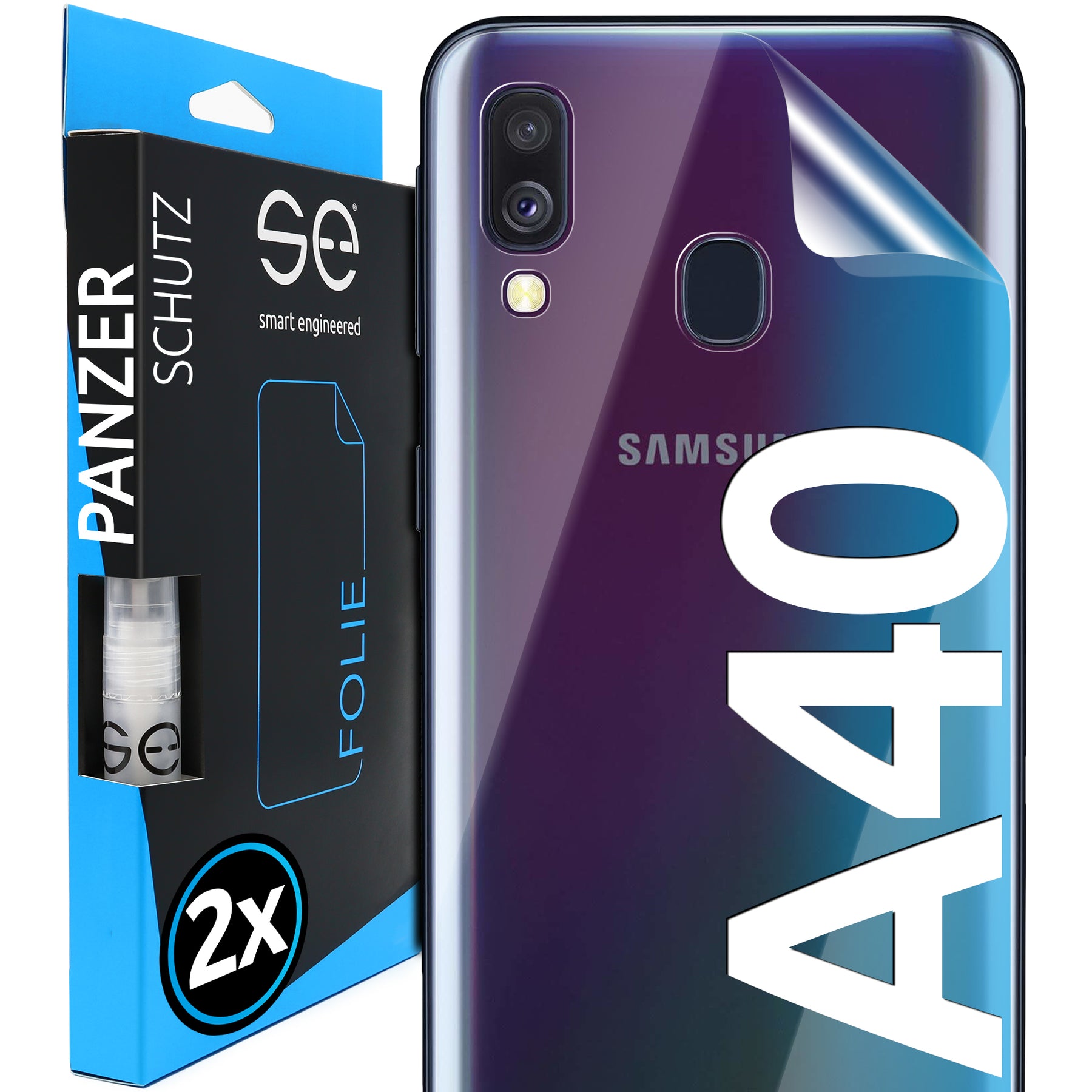 Schutzfolie Rückseite Samsung Galaxy A40