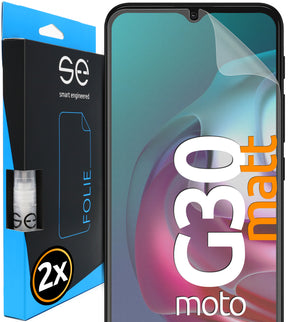 2x se® 3D Schutzfolie für das Motorola Moto G30 (Transparent, Matt oder Privacy)