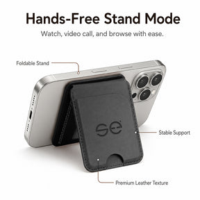se® SNAPWALLET – Kartenhalter mit Standfunktion für MagSafe & Handys mit Magnetring