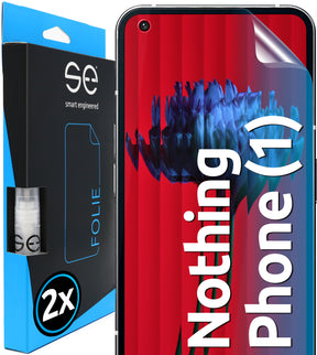 2x se® Schutzfolie für das Nothing Phone (1) (Transparent oder Matt)