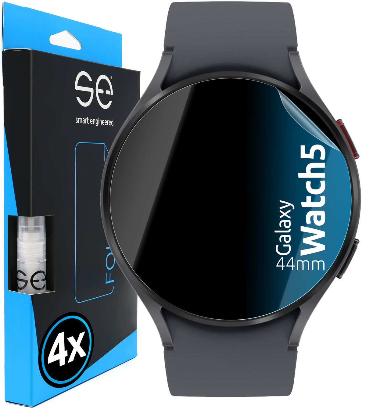 4x se® 3D Schutzfolie für Samsung Galaxy Watch 5 Serie (Transparent oder Matt)