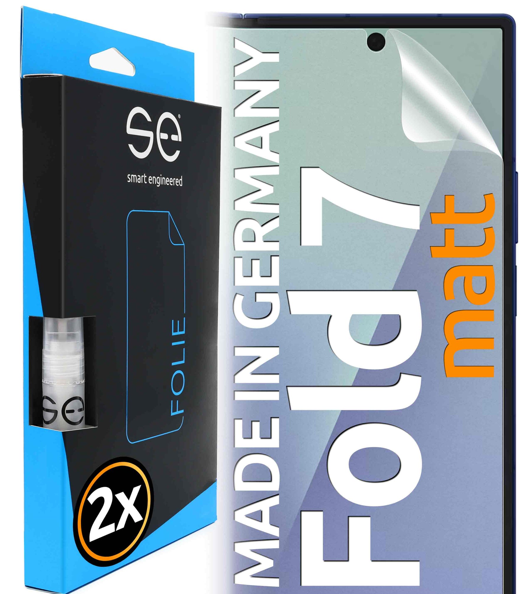 2x 3D Schutzfolie für die Samsung Galaxy Z-Fold Serie (Transparent, Matt oder Privacy)