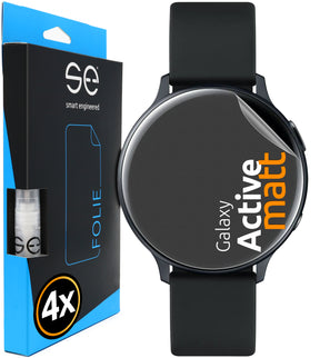 4x se® 3D Schutzfolie für Samsung Galaxy Watch Active (Transparent oder Matt)