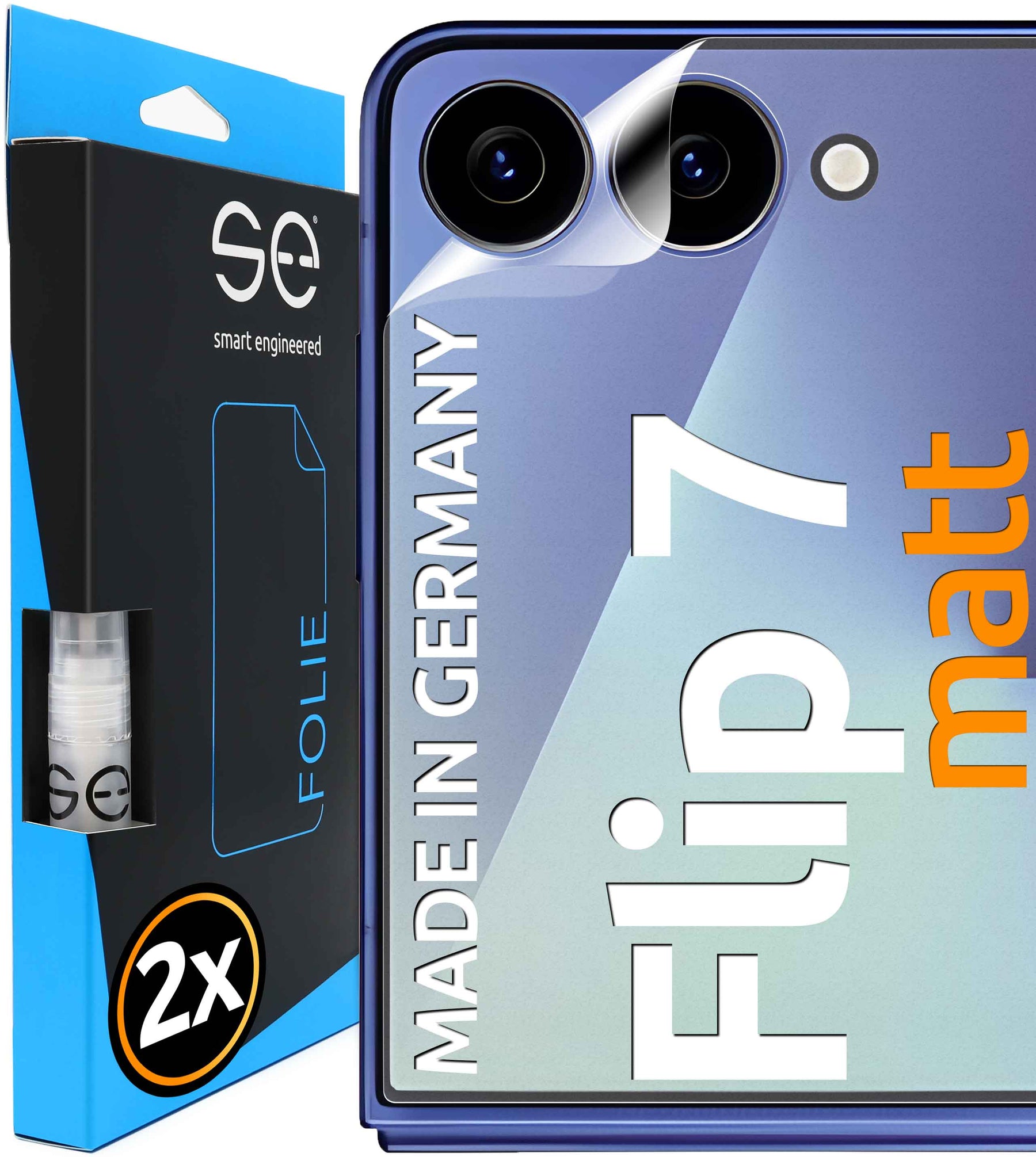 2x 3D Schutzfolie für die Samsung Galaxy Z Flip Serie (Transparent oder Matt)