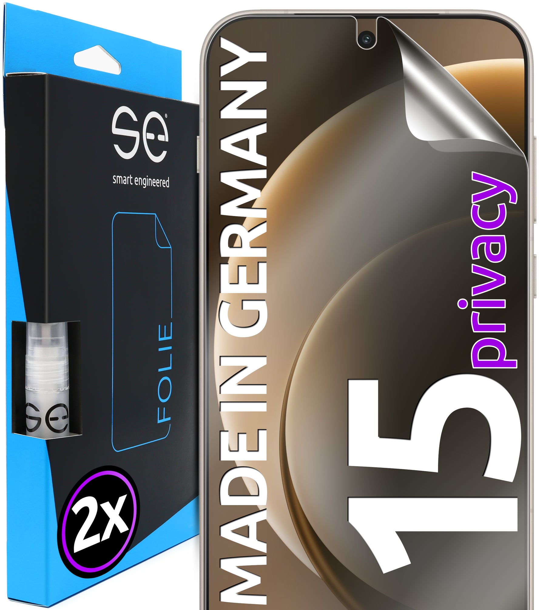 2x 3D Schutzfolie für das OnePlus 15 (Transparent, Matt oder Privacy)