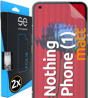 2x se® Schutzfolie für das Nothing Phone (1) (Transparent oder Matt)