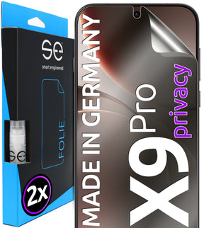2x 3D Schutzfolie für das Oppo Find X9 Pro (Transparent, Matt oder Privacy)