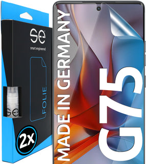 2x se® Schutzfolie für dein Motorola G75 (Transparent, Matt oder Privacy)