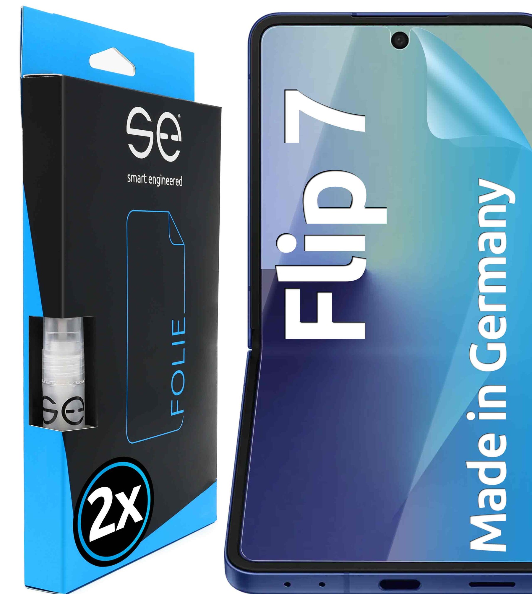 2x 3D Schutzfolie für die Samsung Galaxy Z Flip Serie (Transparent oder Matt)
