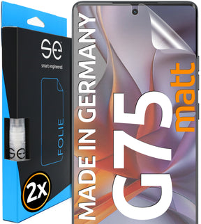 2x se® Schutzfolie für dein Motorola G75 (Transparent, Matt oder Privacy)