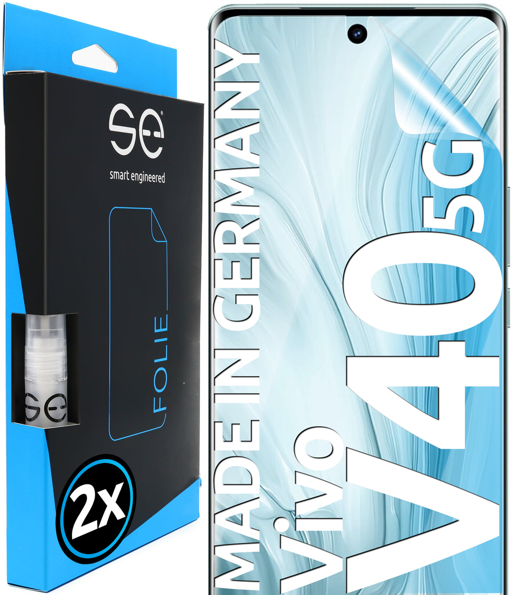 2x se 3D Screen Protector for the Vivo V40 5G (Transparent or Matte)