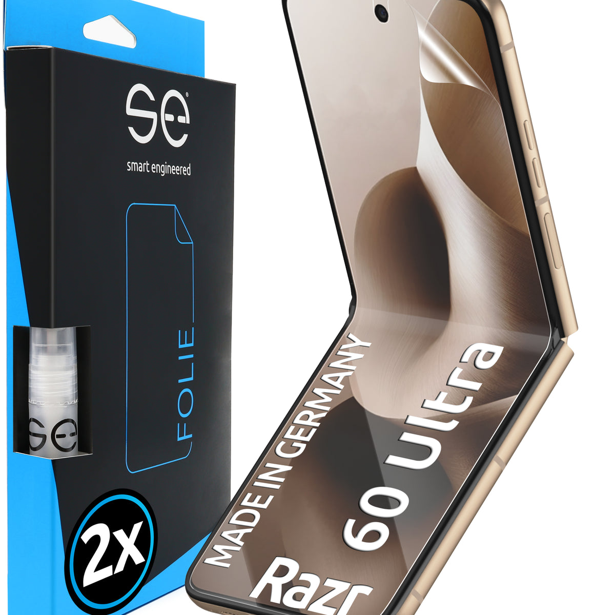 Se® 3D Schutzfolie Für Motorola Razr 40 Ultra – Selbstheilend, Blasenfrei, Face-ID & Fingerabdruck Kompatibel, Made In Germany
