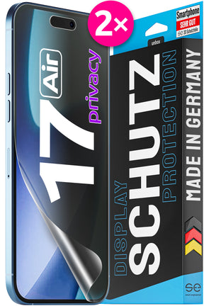 2x 3D Schutzfolie für die Apple iPhone 17 Serie (Transparent, Matt oder Privacy)