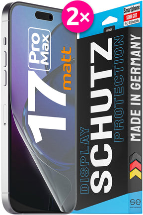 2x 3D Schutzfolie für die Apple iPhone 17 Serie (Transparent, Matt oder Privacy)