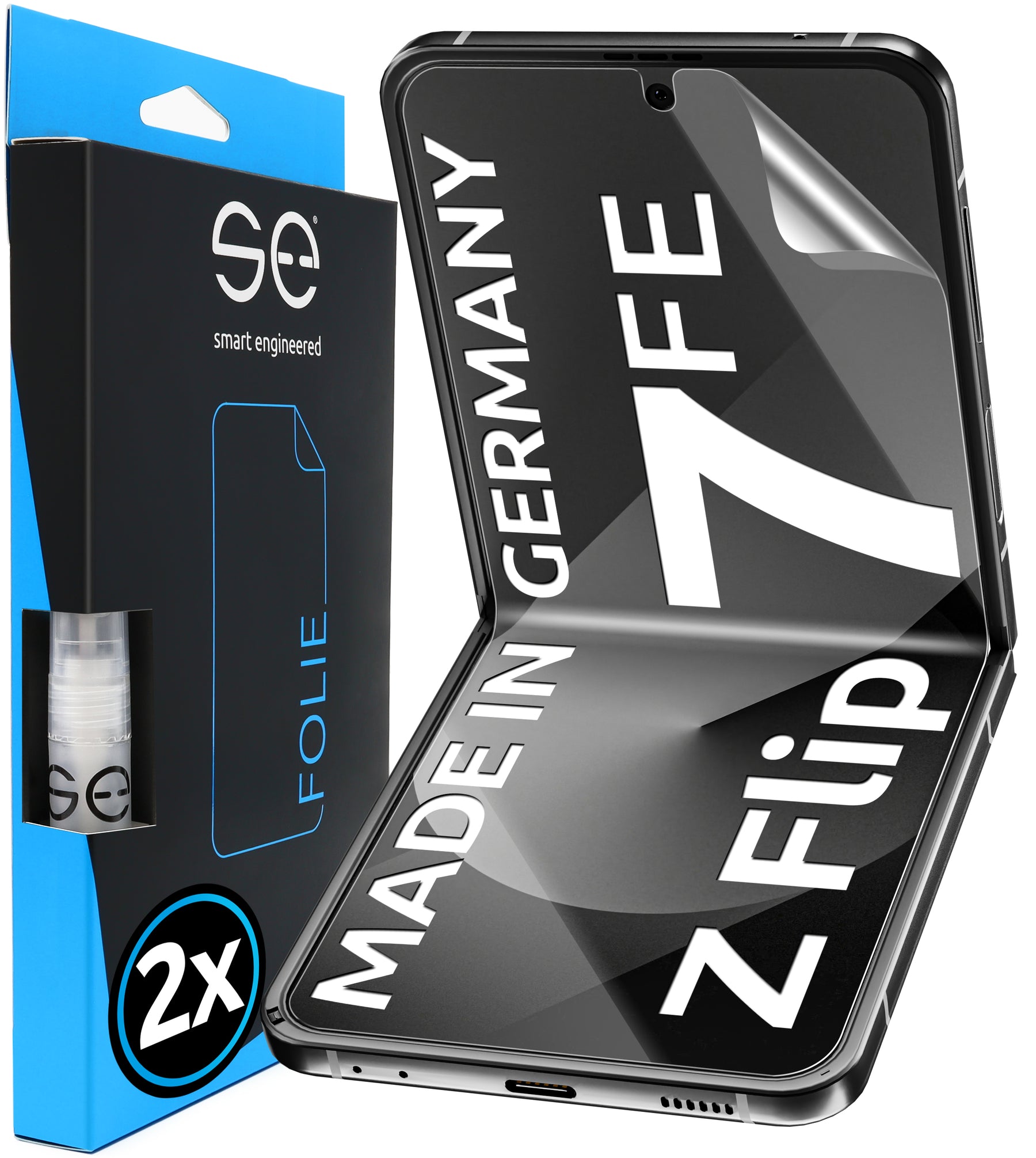 2x 3D Schutzfolie für die Samsung Galaxy Z Flip Serie (Transparent oder Matt)