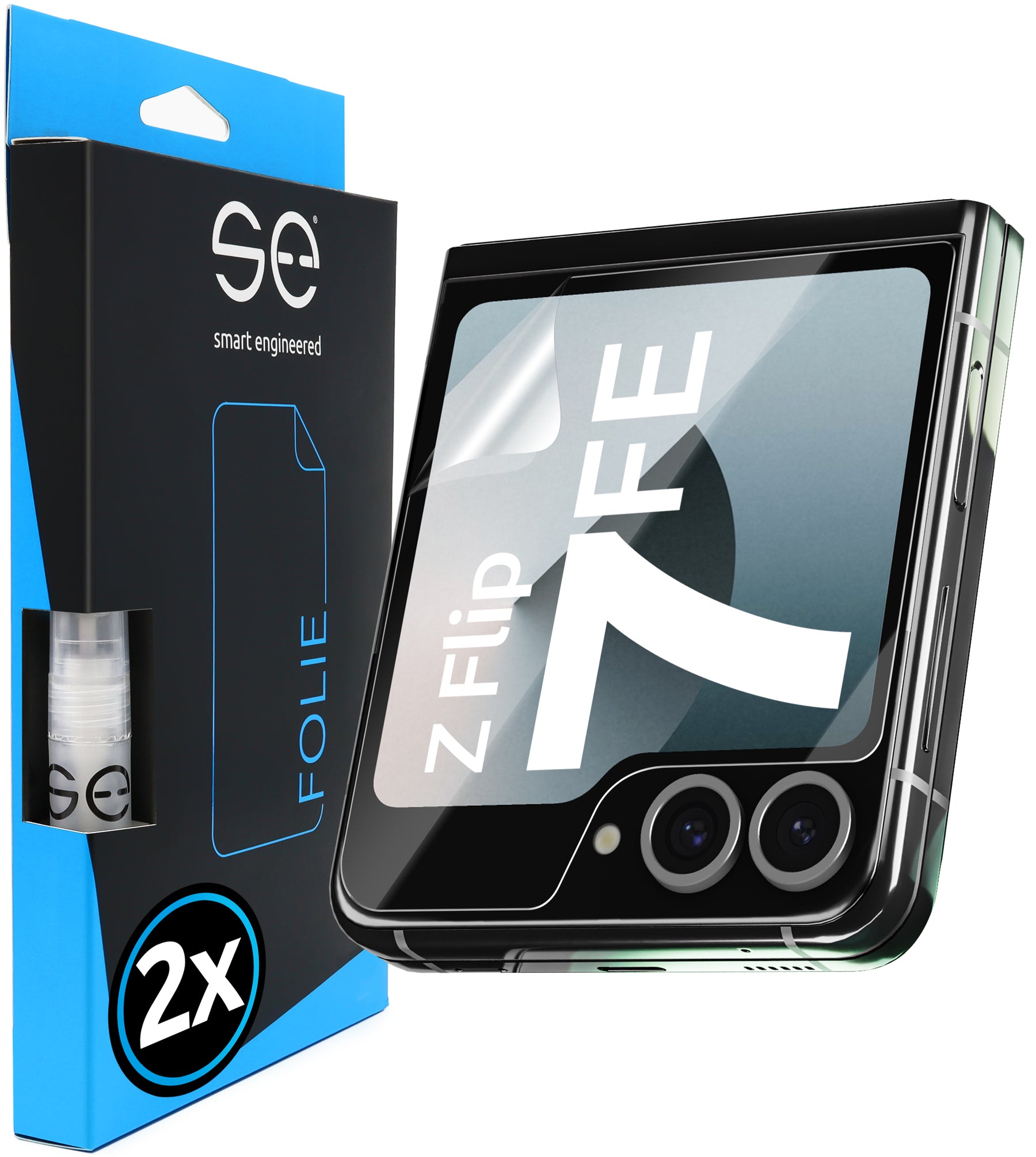 2x 3D Schutzfolie für die Samsung Galaxy Z Flip Serie (Transparent oder Matt)