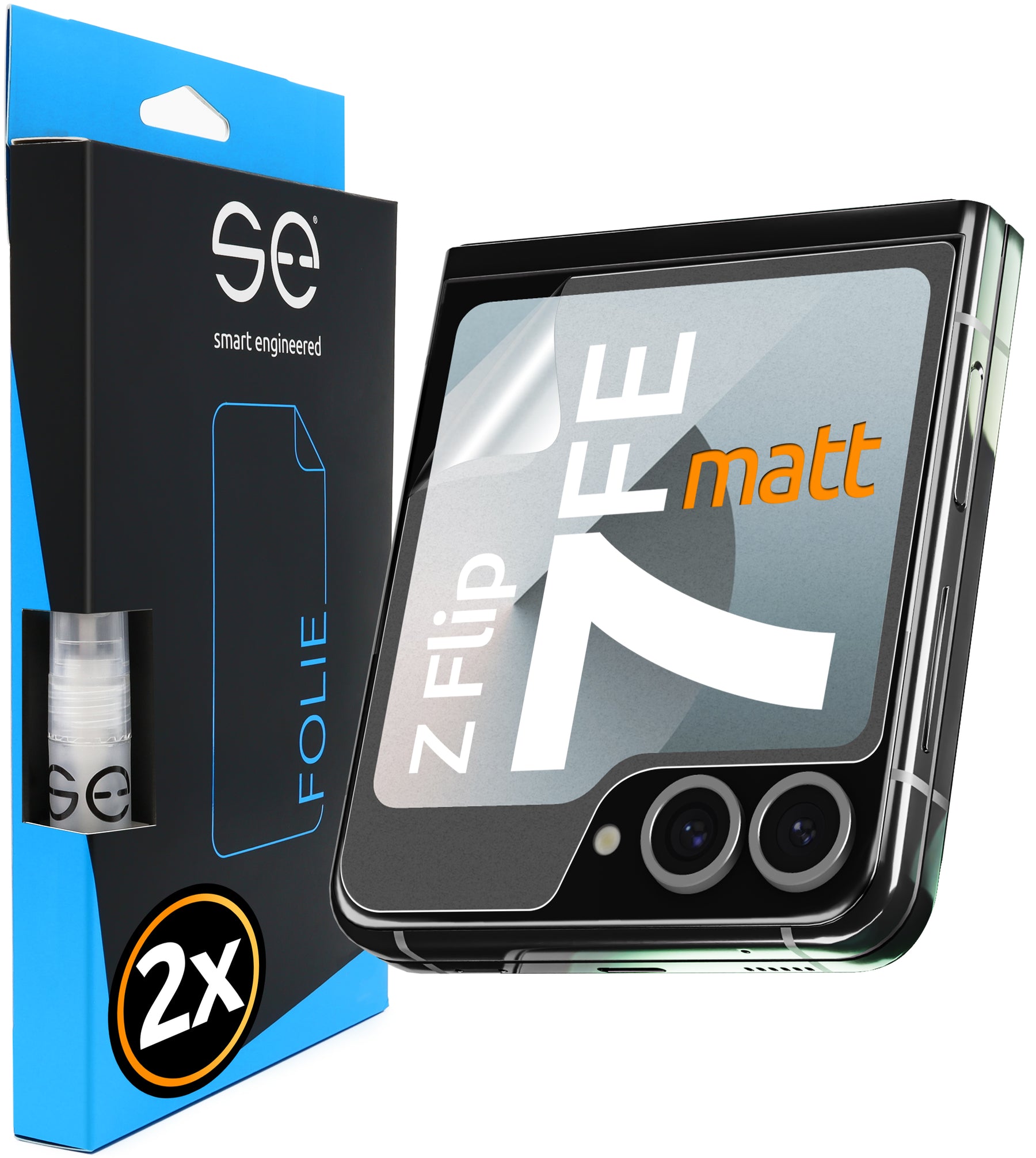 2x 3D Schutzfolie für die Samsung Galaxy Z Flip Serie (Transparent oder Matt)