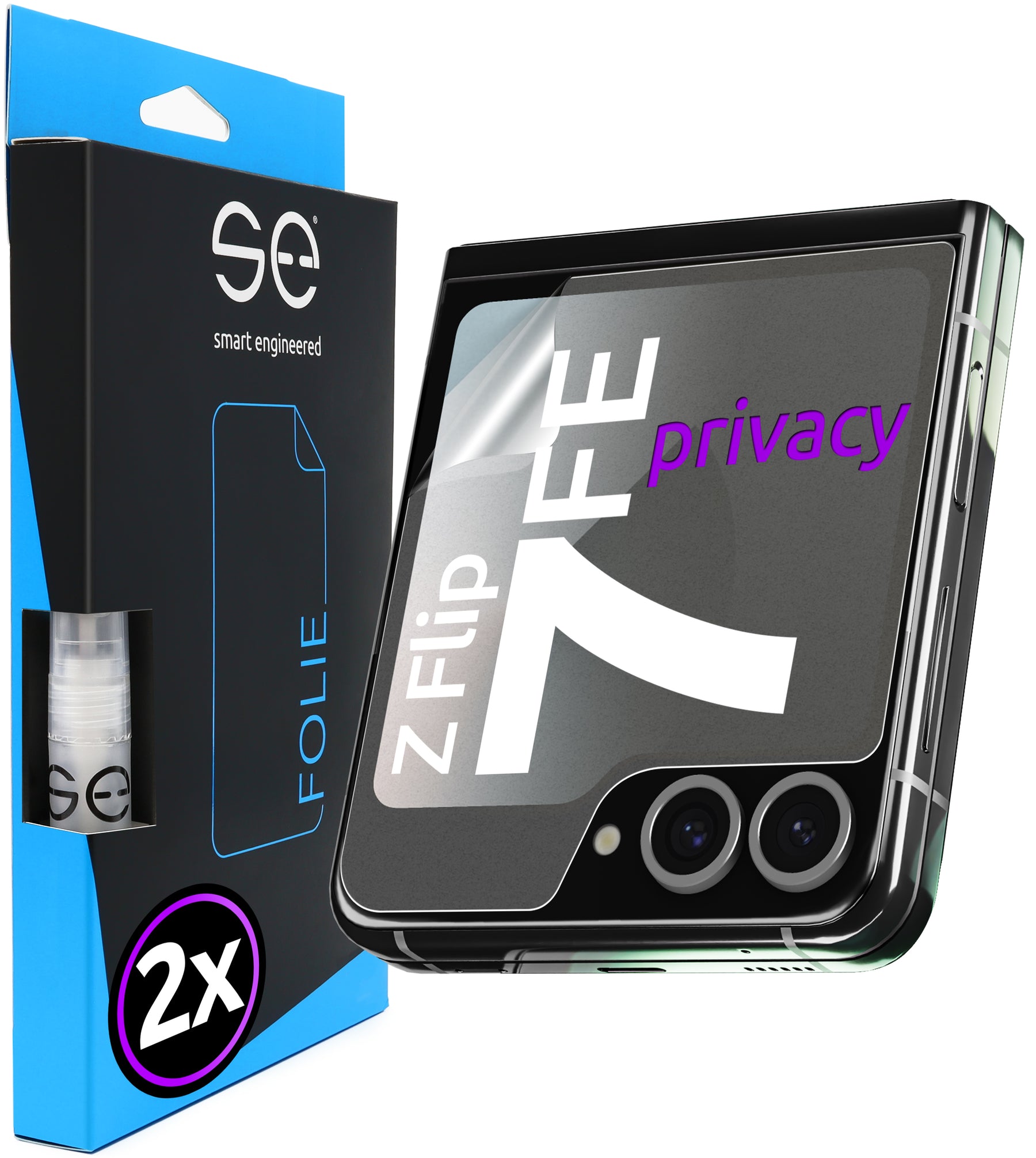 2x 3D Schutzfolie für die Samsung Galaxy Z Flip Serie (Transparent oder Matt)