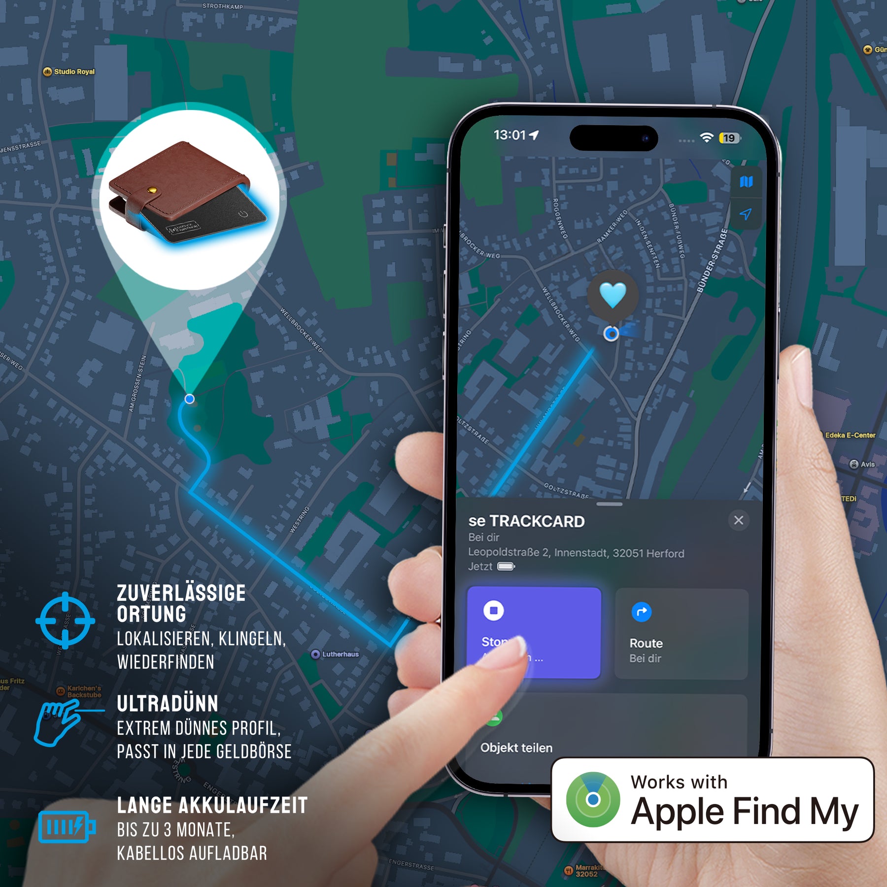 se® Tracker Karte iOS – Lokalisieren, Klingeln, Wiederfinden
