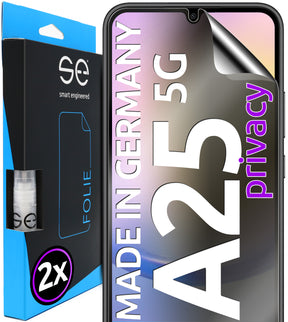 2x se® 3D Schutzfolie für das Samsung Galaxy A25 5G (Transparent, Matt oder Privacy)