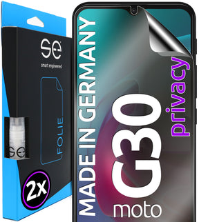 2x se® 3D Schutzfolie für das Motorola Moto G30 (Transparent, Matt oder Privacy)