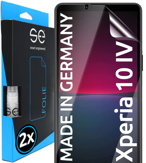 2x se® 3D Schutzfolie für das Sony Xperia 10IV (Transparent, Matt oder Privacy)