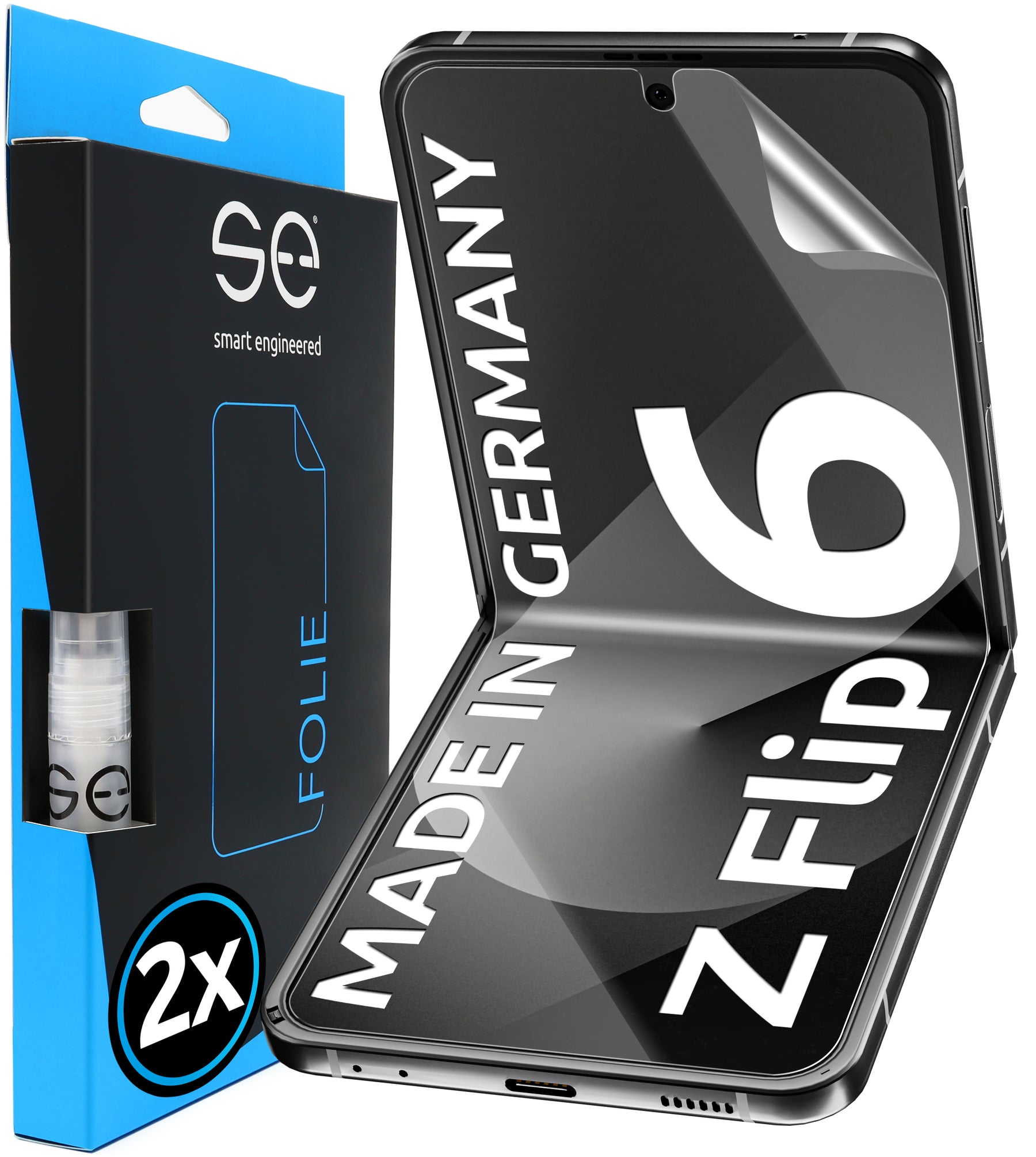 2x 3D Schutzfolie für die Samsung Galaxy Z Flip Serie (Transparent oder Matt)