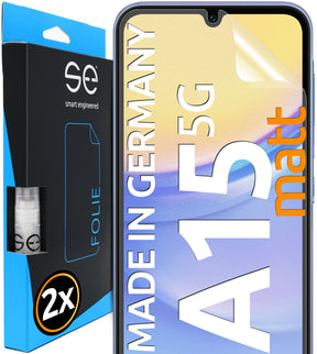 2x se® 3D Schutzfolie für Samsung Galaxy A15 5G (Transparent, Matt oder Privacy)