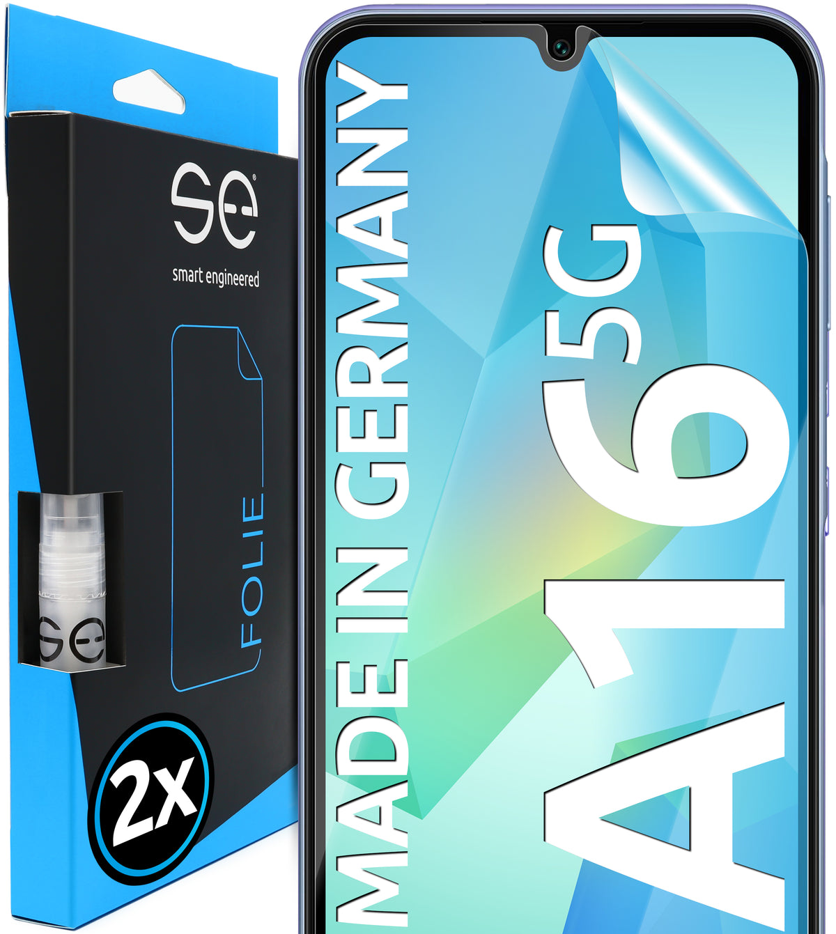 2x se® 3D Schutzfolie für Samsung Galaxy A16 5G (Transparent, Matt oder Privacy)