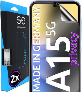 2x se® 3D Schutzfolie für Samsung Galaxy A15 5G (Transparent, Matt oder Privacy)