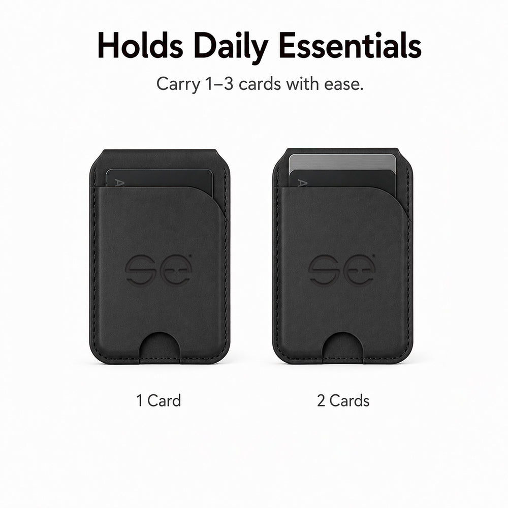 se® SNAPWALLET – Kartenhalter mit Standfunktion für MagSafe & Handys mit Magnetring