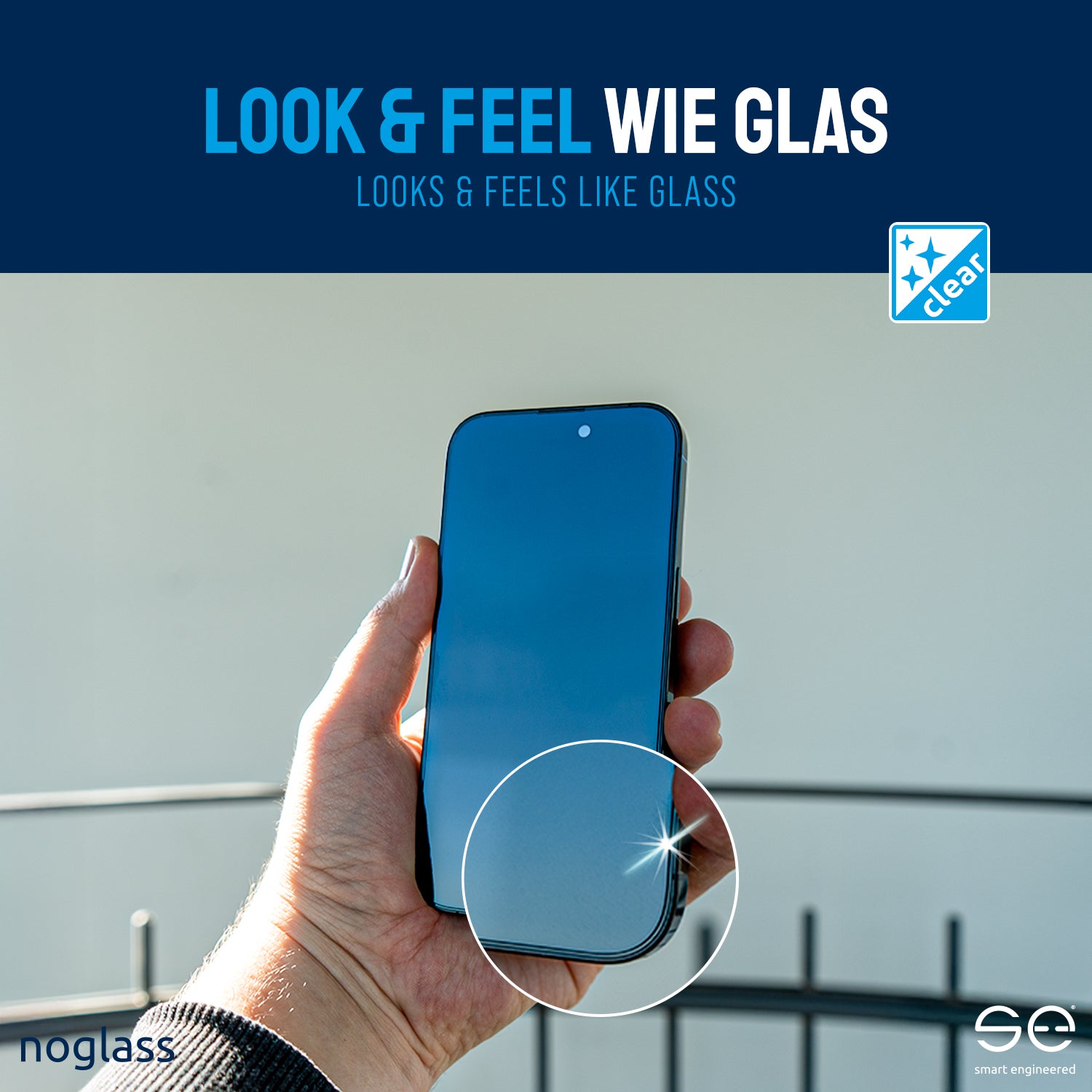 se® noglass Anti Blue-Light - der unzerbrechliche Displayschutz