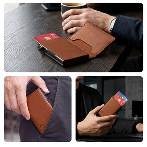 se® SMARTWALLET – Slim Wallet mit Kartenauswurf, Münzfach & RFID-Schutz