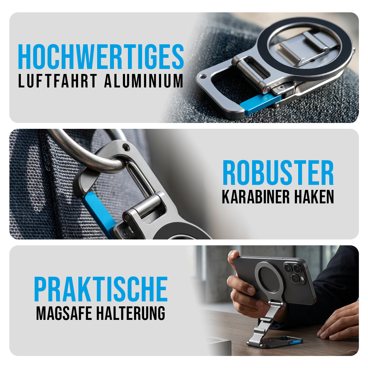 se® SNAPSTAND – Faltbares Magnet-Stativ für Handy & Kamera-Setup