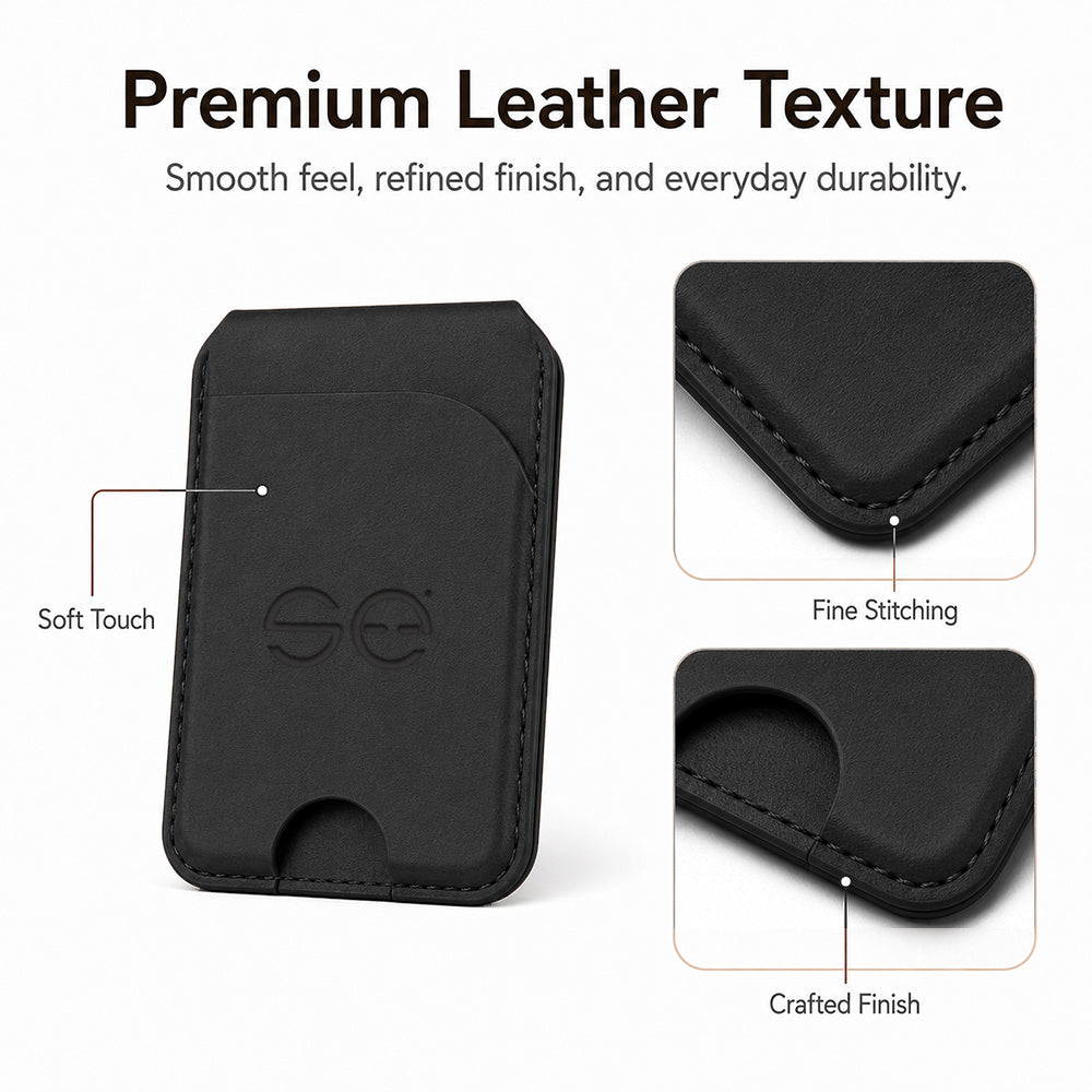 se® SNAPWALLET – Kartenhalter mit Standfunktion für MagSafe & Handys mit Magnetring